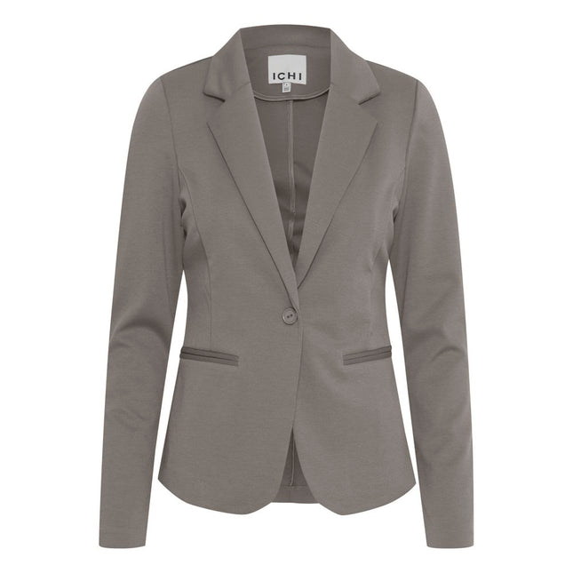ICHI Beige Polyester Blazer