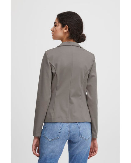 ICHI Beige Polyester Blazer