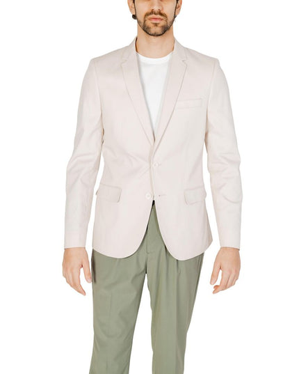 Antony Morato Cream Cotton Blazer