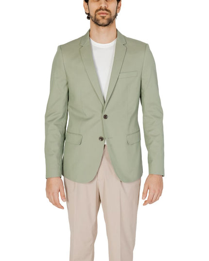 Antony Morato Green Cotton Blazer