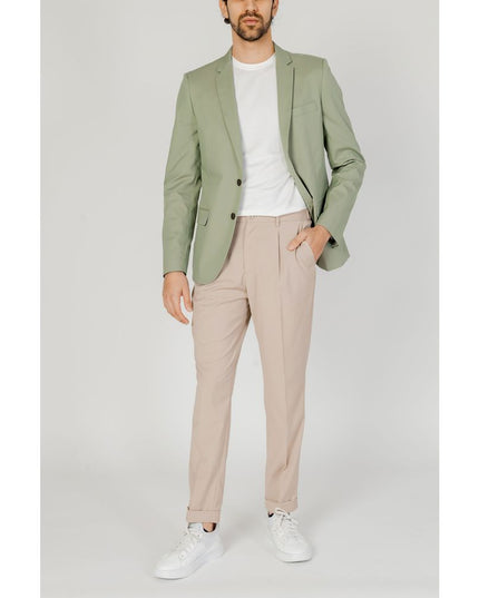 Antony Morato Green Cotton Blazer