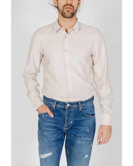 Antony Morato Beige Viscose Shirt