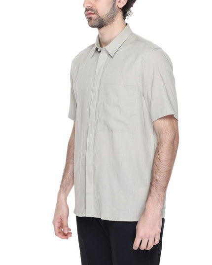 Antony Morato Beige Linen Shortsleeve Shirt