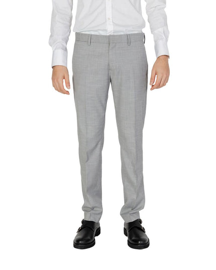 Antony Morato Gray Polyester Dress Pants