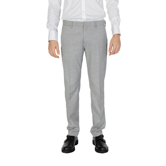 Antony Morato Gray Polyester Dress Pants