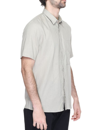 Antony Morato Beige Linen Shortsleeve Shirt