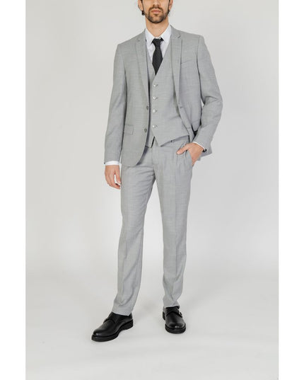 Antony Morato Gray Polyester Dress Pants