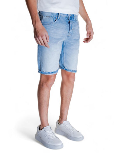 Antony Morato Light Blue Cotton Bermuda Shorts