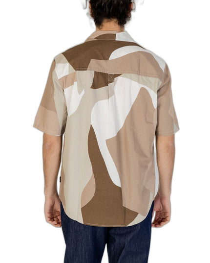 Only & Sons Brown Cotton Shortsleeve Shirt