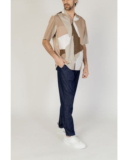 Only & Sons Brown Cotton Shortsleeve Shirt