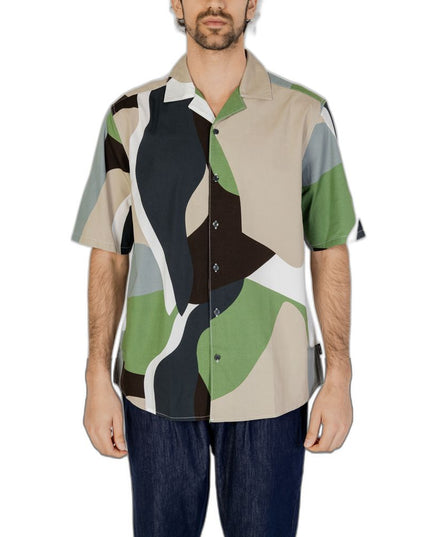 Only & Sons Green Cotton Shortsleeve Shirt