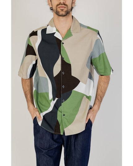 Only & Sons Green Cotton Shortsleeve Shirt