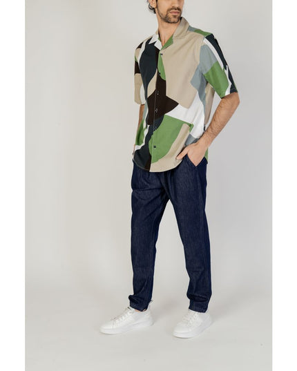 Only & Sons Green Cotton Shortsleeve Shirt