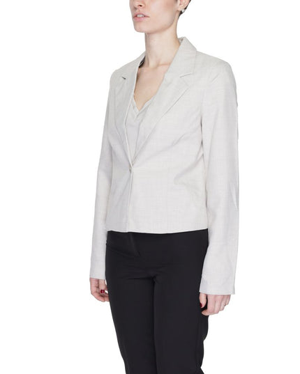 Vero Moda Gray Polyester Blazer