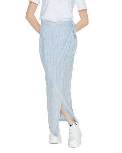 Vero Moda Light Blue Linen Long Skirt