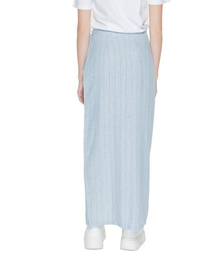 Vero Moda Light Blue Linen Long Skirt
