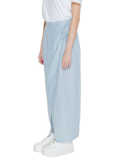 Vero Moda Light Blue Linen Long Skirt