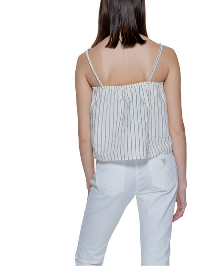 Vero Moda Beige Organic Cotton Tank Tops