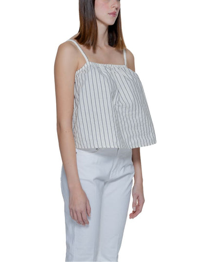 Vero Moda Beige Organic Cotton Tank Tops