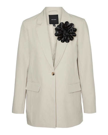 Vero Moda Beige Polyester Blazer