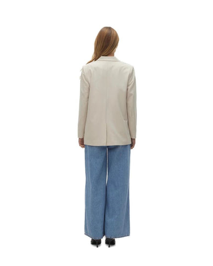 Vero Moda Beige Polyester Blazer