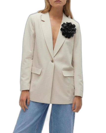 Vero Moda Beige Polyester Blazer