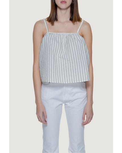 Vero Moda Beige Organic Cotton Tank Tops