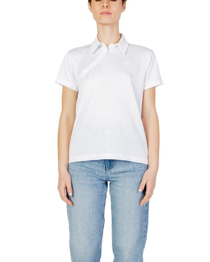Blauer White Polyester T-Shirt