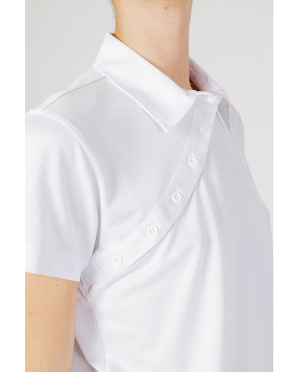 Blauer White Polyester T-Shirt