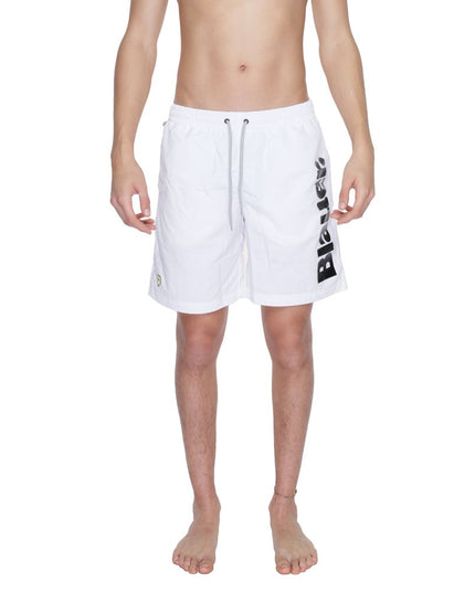Blauer White Polyamide Swim Shorts
