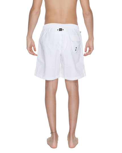 Blauer White Polyamide Swim Shorts