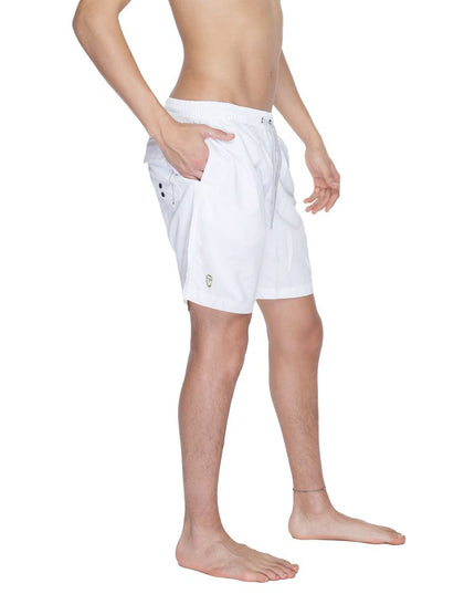 Blauer White Polyamide Swim Shorts