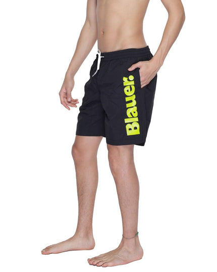 Blauer Black Polyamide Swim Shorts