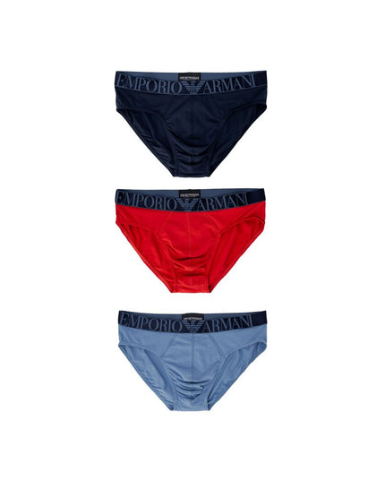 Emporio Armani Underwear Blue Cotton Briefs