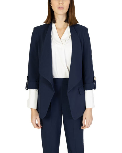 Rinascimento Blue Polyester Blazer