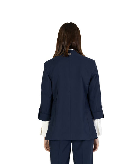 Rinascimento Blue Polyester Blazer