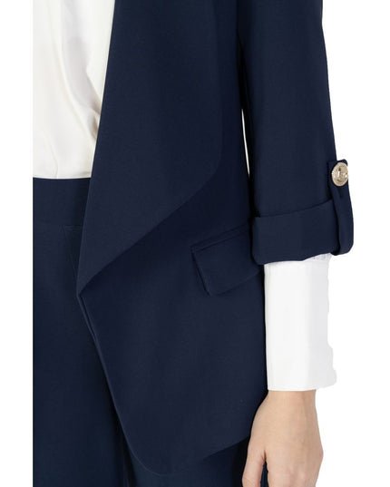 Rinascimento Blue Polyester Blazer