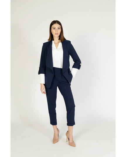 Rinascimento Blue Polyester Blazer