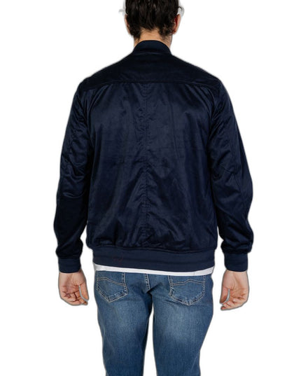 Hamaki-Ho Blue Polyester Bomber