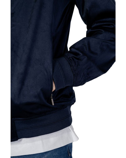 Hamaki-Ho Blue Polyester Bomber