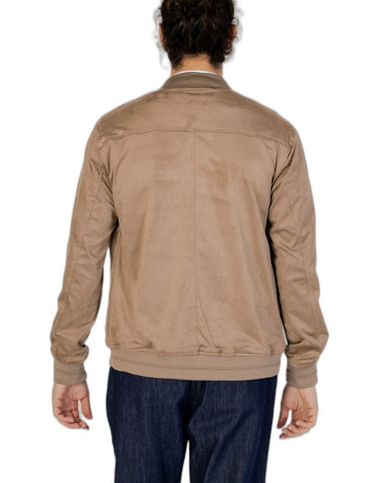 Hamaki-Ho Brown Polyester Bomber