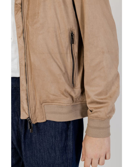 Hamaki-Ho Brown Polyester Bomber