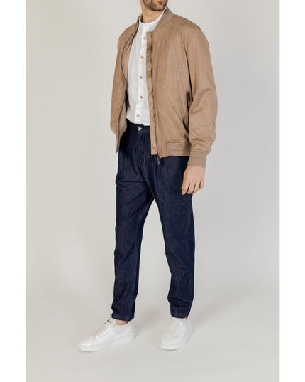 Hamaki-Ho Brown Polyester Bomber