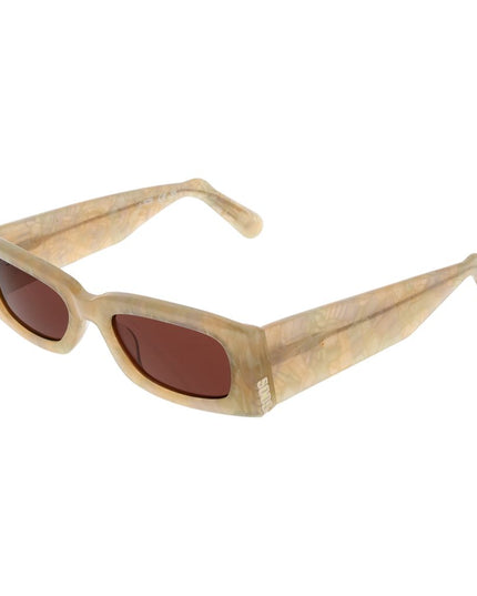 GCDS Cream Plastic Sunglasses