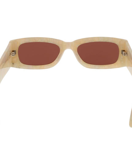 GCDS Cream Plastic Sunglasses