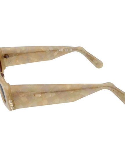 GCDS Cream Plastic Sunglasses