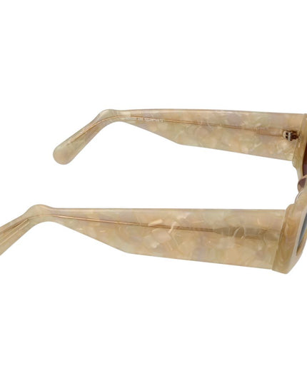 GCDS Cream Plastic Sunglasses
