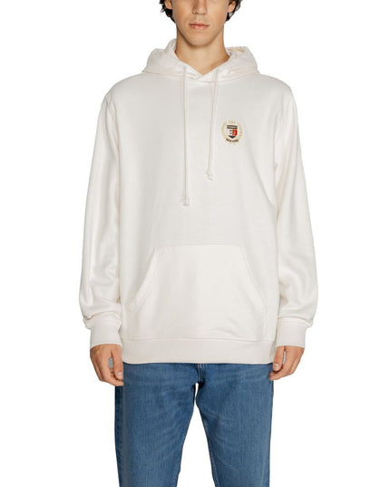 Tommy Hilfiger Jeans White Cotton Hoodie