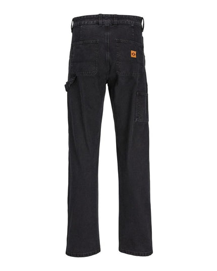 Jack Jones Black Cotton Relaxed Fit Jeans