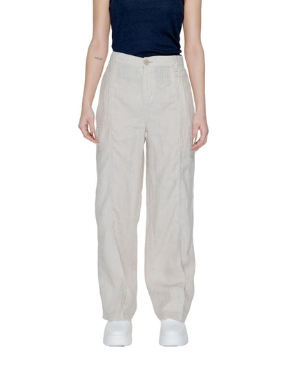 Street One Beige Linen Pant